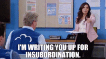 Superstore Amy Sosa GIF - Superstore Amy Sosa Im Writing You Up For Insubordination GIFs