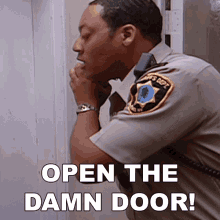Open The Damn Door Deputy S Jones GIF - Open The Damn Door Deputy S Jones Reno911 GIFs