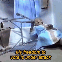 My Freedom To Vote Is Under Attack Were Sending Help Your Way Mrs Fletcher GIF - My Freedom To Vote Is Under Attack Were Sending Help Your Way Mrs Fletcher Lets Protect Voting Rights For North Carolinas Grandmas GIFs