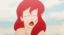 Little Mermaid Ariel GIF - Little Mermaid Ariel Blow Hair GIFs