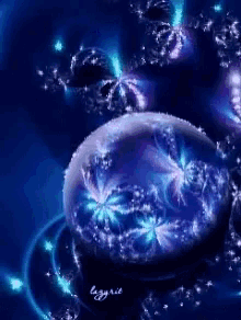 christmas ornaments balls blue dark animated