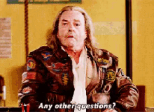 Any Other Questions? GIF - Dodgeball Rip Torn Questions GIFs