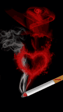smoking cigarette smoke heart love