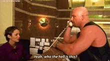 Stone Cold Steve Austin Yeah GIF - Stone Cold Steve Austin Yeah Who The Hell Is This GIFs