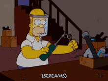 Weld Screams GIF - Weld Screams Homer Simpson GIFs