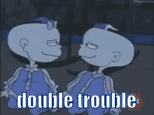Double Trouble GIF - Double Trouble Nod Yes GIFs