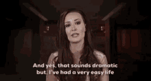 That Sounds Dramatic But Ive Had A Very Easy Life Ashley Mitchell GIF - That Sounds Dramatic But Ive Had A Very Easy Life Ashley Mitchell The Challenge Total Madness GIFs