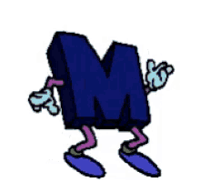 Letter M Blue GIF - Letter M Blue Dancing GIFs
