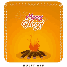 happy bhogi bhogi sticker trending fire