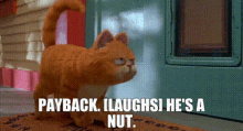 Garfield Payback GIF - Garfield Payback Laughs GIFs