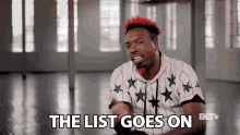 The List Goes On Takes Place GIF - The List Goes On Takes Place Continue GIFs