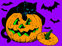 Happy Halloween Cat GIF - Happy Halloween Cat Pumpkin GIFs