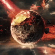 fireball earth rock glowing transformation