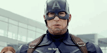 Captain America - We Fight GIF - Captain America Captain America2 Captain America Civil War GIFs