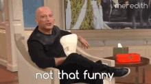 Howie Mandel Is Not Amused On The Meredith Vieira Show! GIF - The Meredith Vieira Show Howie Mandel Not That Funny GIFs