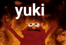 Yuki Elmo GIF - Yuki Elmo Hands Up GIFs