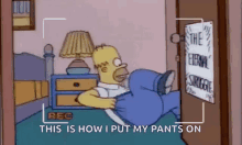 Homer Pants GIF - Homer Pants Stuck GIFs