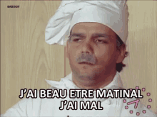J'Ai Beau Etre Matinal. J'Ai Mal. GIF - Les Inconnus Chef GIFs