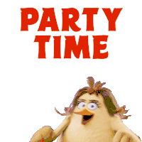 Party Time Lets Party Sticker - Party Time Party Lets Party Stickers