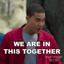 We Are In This Together Zayto GIF - We Are In This Together Zayto Power Rangers Dino Fury GIFs