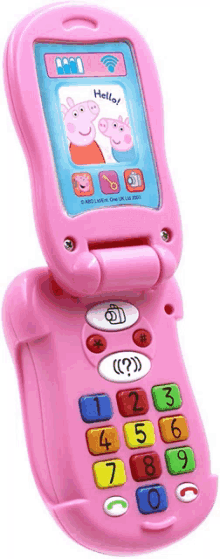 huawei peppa pig toy phone pink phone