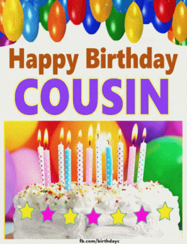 Happy Birthday Cousin Images For Her Free Happy Birthday Cousin Gifs | Tenor