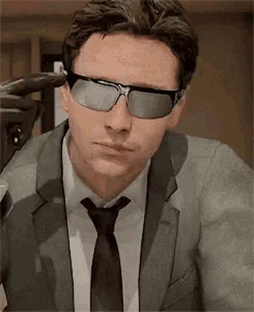 The perfect Heavy Rain Norman Jayden Shades Off Animated GIF for your conve...