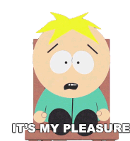 Its My Pleasure Butters Stotch Sticker - Its My Pleasure Butters Stotch South Park Stickers