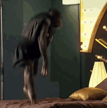 Fall Out Boy Monkey GIF - Fall Out Boy Monkey Jumping On Bed GIFs