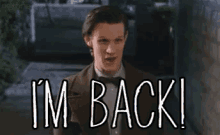 The Doctor Is - Back GIF - Dr Who Doctor Who Matt Smith GIFs