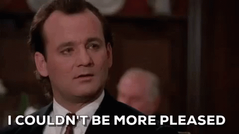 I Couldnt Be More Pleased Bill Murray GIF - I Couldnt Be More Pleased Bill Murray Happy GIFs
