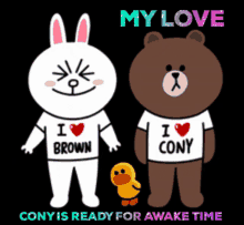 Cony And Brown Bunny GIF - Cony And Brown Bunny Bear GIFs