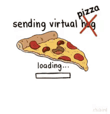 Virtual Pizza Virtual Hug GIF - Virtual Pizza Virtual Hug GIFs