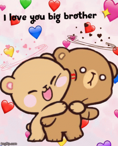 I Love You Big Brother Bear GIF - I Love You Big Brother Bear Hugs GIFs