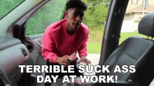 Terrible Suck Ass Day At Work Giovanni Rivera GIF - Terrible Suck Ass Day At Work Giovanni Rivera Gio And Eli GIFs
