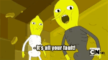 Adventure Time All Your Fault GIF - Adventure Time All Your Fault Lemon Grab GIFs