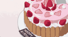 Strawberry Cake GIF - Strawberry Cake Sweet Food GIFs