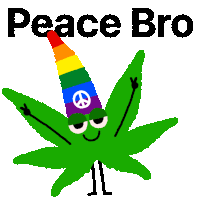 Peace Bro Hippie Sticker - Peace Bro Hippie Peace And Love Stickers