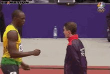 Runny Usain Bolt Drawstring Gym Backpack&Sackpack 