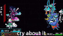 cry about it deltarune impossible bullet hell meme