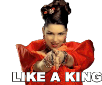 Like A King Shania Twain Sticker - Like A King Shania Twain Like A Boss Stickers
