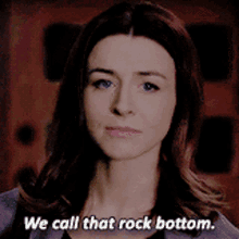 Greys Anatomy Amelia Shepherd GIF - Greys Anatomy Amelia Shepherd We Call That Rock Bottom GIFs