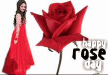 Helly Shah Happy Rose Day GIF - Helly Shah Happy Rose Day Smile GIFs