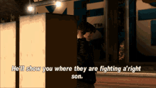 Gtagif Gta One Liners GIF - Gtagif Gta One Liners Hell Show You Where They Are Fighting Aright Son GIFs
