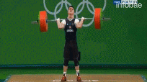 Crypto meme weightlifter breaks arm gif dash test