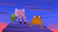 Adventure Time Sitting GIF - Adventure Time Sitting Rock GIFs