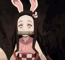 Bunny Nezuko Bunny Ears GIF - Bunny Nezuko Bunny Ears Nezuko GIFs