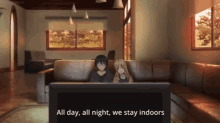 introverts stay in couple anime cute