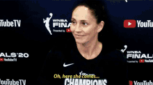 seattle storm sue bird oh here she comes shes coming here she is