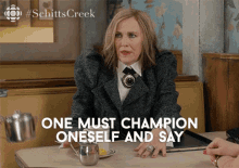 One Must Champion Oneself And Say I Am Ready For This GIF - One Must Champion Oneself And Say I Am Ready For This Moira Rose GIFs